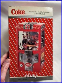 VINTAGE and RARE NIB 1997 Coca-Cola Crane Game Music Box Piggy Enesco NEW