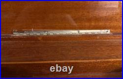 VNTG Italian Inlaid Marquetry Table Reuge Music Box Plays Fascination 16Wx17H