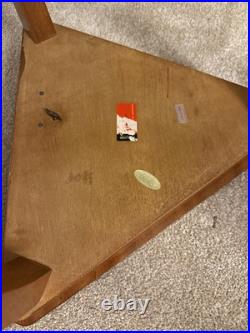 VNTG Italian Inlaid Marquetry Table Reuge Music Box Plays Fascination 16Wx17H