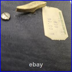 VNTG Italian Upholstered Jewelry REUGE Music Box Plays Love Story Lock & Key