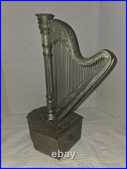 VTG 19 Fred Zimbalist Harp Nickel Silver Thorens Swiss Music Box Hear It Play