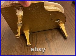 VTG 1920 Swiss Marble & Bronze Music Box Thorens Reuge Grand Piano Bronze Figure VTG 1920 Swiss Marble & Bronze Music Box Thorens Reuge Grand Piano Bronze Figure