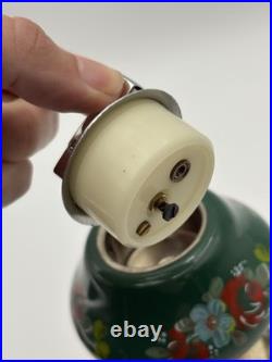 VTG 60's RUEGE Swiss Music Box Lighter Capodimonte Dancing Couple Carousel