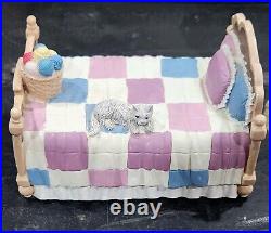 VTG 80's Applause Good Company Musical Box MEMORY Bed Kitten CAT Yarn WORKS