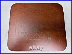 VTG Danbury Mint Happy Valentine's Day, Peanuts music box WORKS GREAT