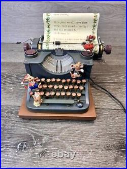 VTG Enesco Typewriter Dear Santa Letter Musical Mice with Adapter VTG Enesco Typewriter Dear Santa Letter Musical Mice with Adapter