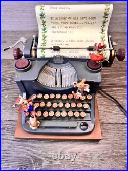 VTG Enesco Typewriter Dear Santa Letter Musical Mice with Adapter VTG Enesco Typewriter Dear Santa Letter Musical Mice with Adapter