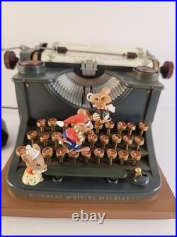 VTG Enesco Typewriter Dear Santa Letter Musical Mice with Adapter