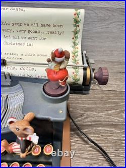 VTG Enesco Typewriter Dear Santa Letter Musical Mice with Adapter VTG Enesco Typewriter Dear Santa Letter Musical Mice with Adapter