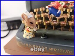 VTG Enesco Typewriter Dear Santa Letter Musical Mice with Adapter