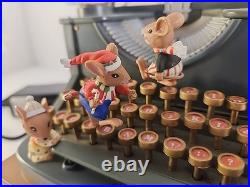 VTG Enesco Typewriter Dear Santa Letter Musical Mice with Adapter