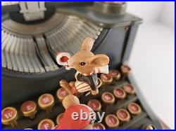 VTG Enesco Typewriter Dear Santa Letter Musical Mice with Adapter