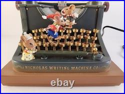 VTG Enesco Typewriter Dear Santa Letter Musical Mice with Adapter