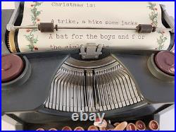 VTG Enesco Typewriter Dear Santa Letter Musical Mice with Adapter