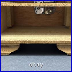 VTG Mechanical Animated Singing Bird Musical Jewelry Drawer Brass/Wood Working