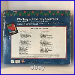 VTG Mr. Christmas Mickey's Holiday Skaters Skating Rink Village 50 Songs Disney