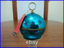 VTG REUGE Swiss Made St Croix Aqua Musical Ball Ornament Musical TESTED #450