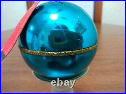 VTG REUGE Swiss Made St Croix Aqua Musical Ball Ornament Musical TESTED #450