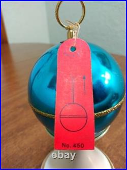 VTG REUGE Swiss Made St Croix Aqua Musical Ball Ornament Musical TESTED #450