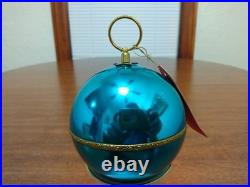 VTG REUGE Swiss Made St Croix Aqua Musical Ball Ornament Musical TESTED #450