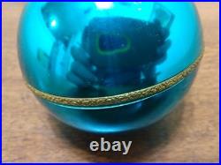 VTG REUGE Swiss Made St Croix Aqua Musical Ball Ornament Musical TESTED #450