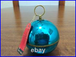 VTG REUGE Swiss Made St Croix Aqua Musical Ball Ornament Musical TESTED #450