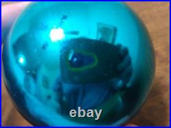 VTG REUGE Swiss Made St Croix Aqua Musical Ball Ornament Musical TESTED #450