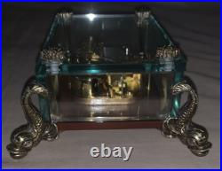 VTG Reuge Glass Music Box Dolphin Legs Geschichten aus dem Wienerwald Blaue Dona