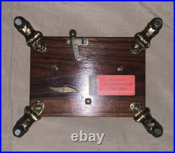 VTG Reuge Glass Music Box Dolphin Legs Geschichten aus dem Wienerwald Blaue Dona