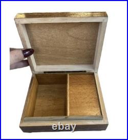 VTG Reuge Swiss Inlaid Wood Jewelry Music Box WORKS Made In Switzerland PRISTINE