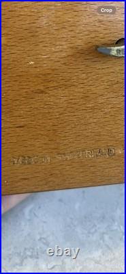 VTG Reuge Swiss Inlaid Wood Jewelry Music Box WORKS Made In Switzerland PRISTINE