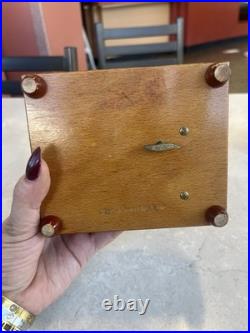 VTG Reuge Swiss Inlaid Wood Jewelry Music Box WORKS Made In Switzerland PRISTINE