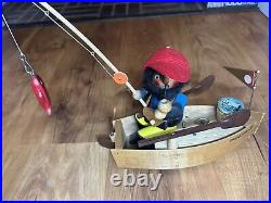 VTG STEINBACH FISHERMAN SMOKER With Movement OVER THE WAVES WALTZ FREE SHIPPING