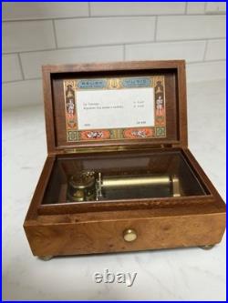 VTG SWISS REUGE SAINTE CROIX CH 2/50 2 SONG 50 Note Verdi Italian Music Box