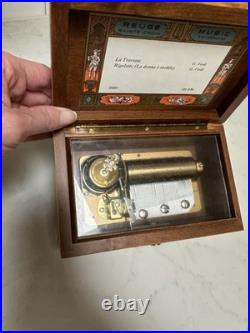 VTG SWISS REUGE SAINTE CROIX CH 2/50 2 SONG 50 Note Verdi Italian Music Box