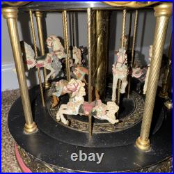VTG San Francisco Music Box Carousel Waltz 10 Horse Merry Go Round Large 13x11 VTG San Francisco Music Box Carousel Waltz 10 Horse Merry Go Round Large 13x11
