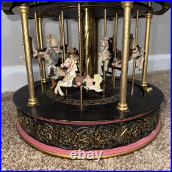 VTG San Francisco Music Box Carousel Waltz 10 Horse Merry Go Round Large 13x11 VTG San Francisco Music Box Carousel Waltz 10 Horse Merry Go Round Large 13x11
