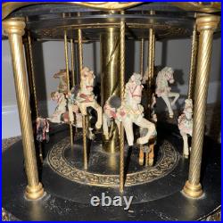 VTG San Francisco Music Box Carousel Waltz 10 Horse Merry Go Round Large 13x11 VTG San Francisco Music Box Carousel Waltz 10 Horse Merry Go Round Large 13x11