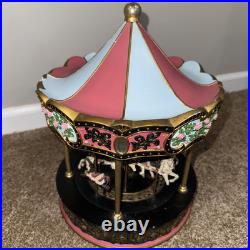 VTG San Francisco Music Box Carousel Waltz 10 Horse Merry Go Round Large 13x11 VTG San Francisco Music Box Carousel Waltz 10 Horse Merry Go Round Large 13x11