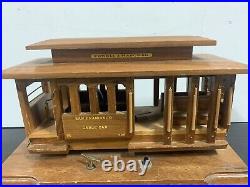 VTG San Francisco Trolley Music Box & Desk Lamp From 864TH Engr Battalion 1983