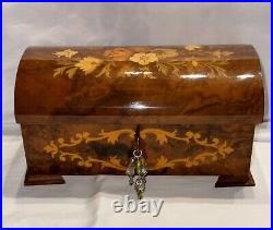 VTG Swiss Reuge Music/Jewlery Box Hand Inlaid Made In St Croix Switzerland