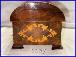 VTG Swiss Reuge Music/Jewlery Box Hand Inlaid Made In St Croix Switzerland