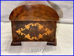 VTG Swiss Reuge Music/Jewlery Box Hand Inlaid Made In St Croix Switzerland