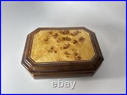 VTG Symphonion Germany Lacquered Wood Music Jewelry Box Kaiserwalzer J Strauss