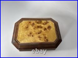 VTG Symphonion Germany Lacquered Wood Music Jewelry Box Kaiserwalzer J Strauss