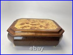 VTG Symphonion Germany Lacquered Wood Music Jewelry Box Kaiserwalzer J Strauss
