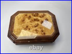 VTG Symphonion Germany Lacquered Wood Music Jewelry Box Kaiserwalzer J Strauss