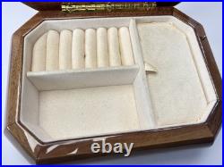 VTG Symphonion Germany Lacquered Wood Music Jewelry Box Kaiserwalzer J Strauss