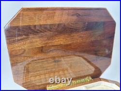 VTG Symphonion Germany Lacquered Wood Music Jewelry Box Kaiserwalzer J Strauss