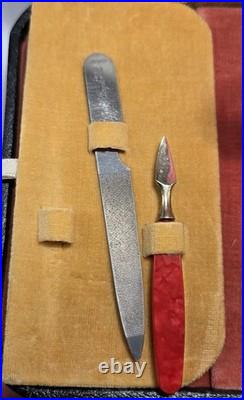 VTG Thorens Swiss Movement Music Vanity Box WithNail Tools Pink Ballerina- Works